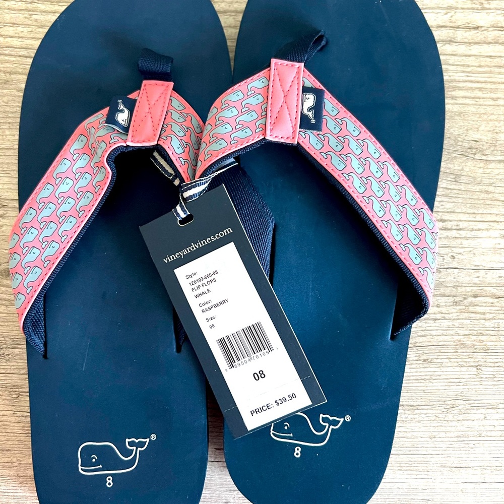 Vineyard Vines Flip Flops Size 8